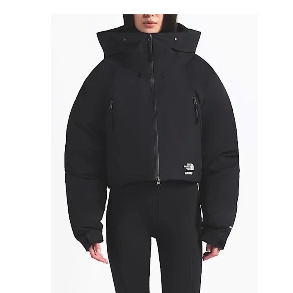North Face x SKIMS Shell Puffer Jacket Women's XL Down Cropped Black New